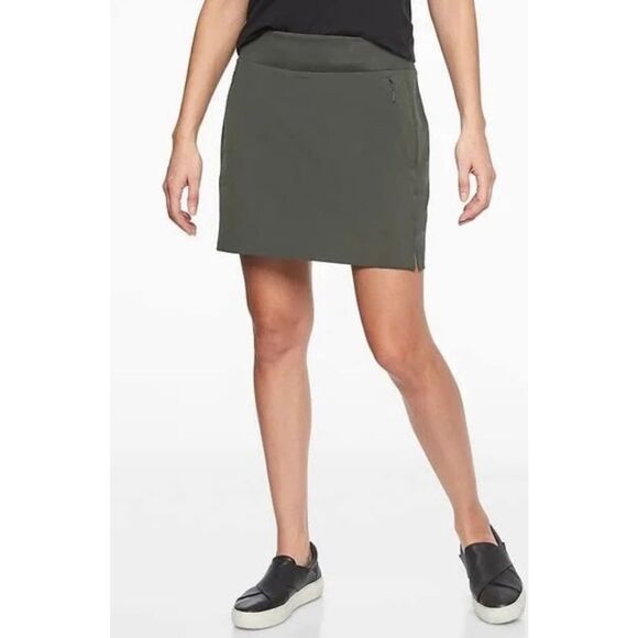 Athleta soho green athletic skort size 10 - Picture 2 of 11